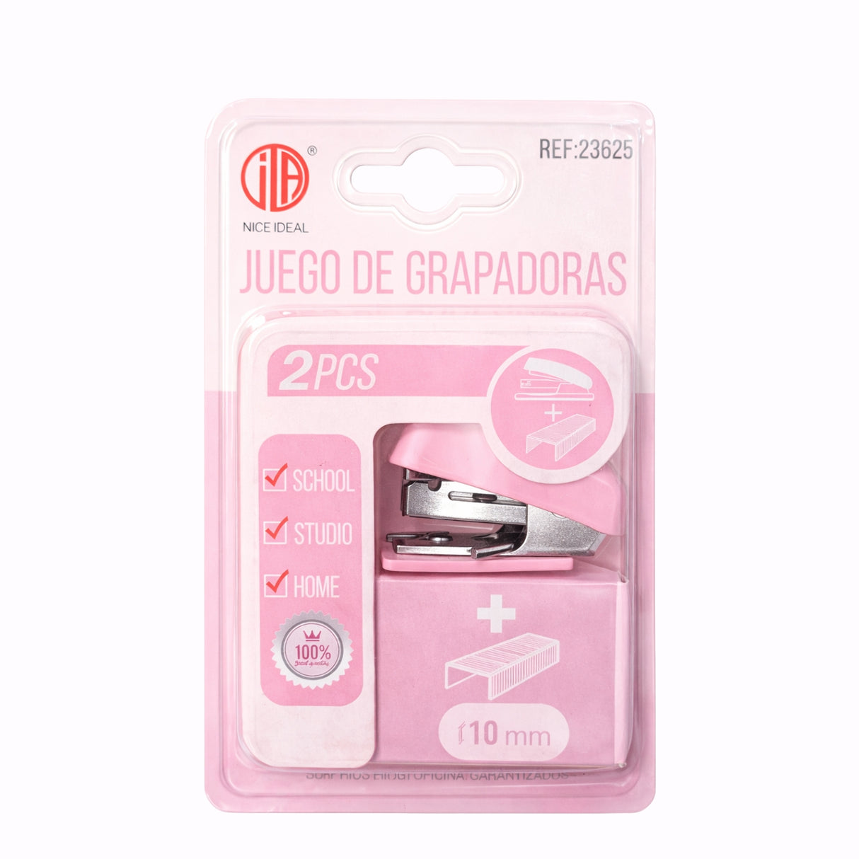 Set Corchetera con Corchetes Nº10 Oficina Escolar | Disparo.cl
