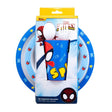 Set Desayuno Spiderman Infantil Melamina Libre de BPA fondo blanco