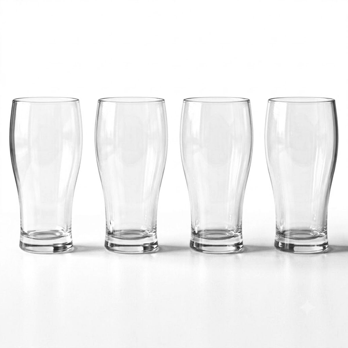 Set de 4 Vasos Cerveceros Amberes 560ml Allegra fondo blanco | Disparo.cl