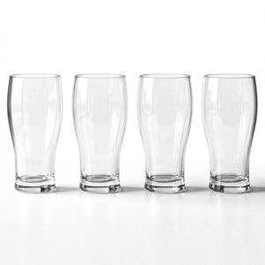 Set de 4 Vasos Cerveceros Amberes 560ml Allegra fondo blanco | Disparo.cl