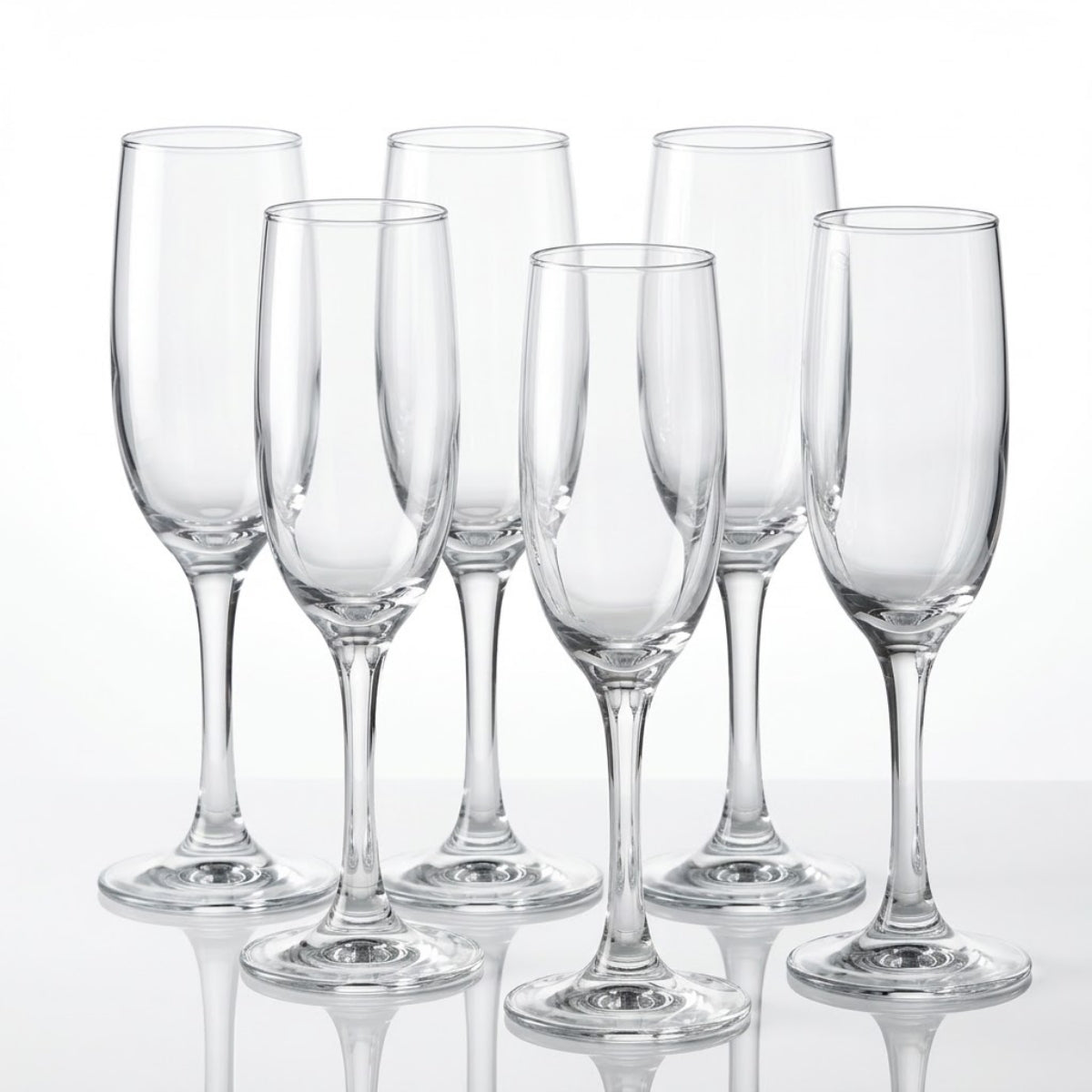 Set de 6 Copas Champagne 176 mL Versalles Cristar