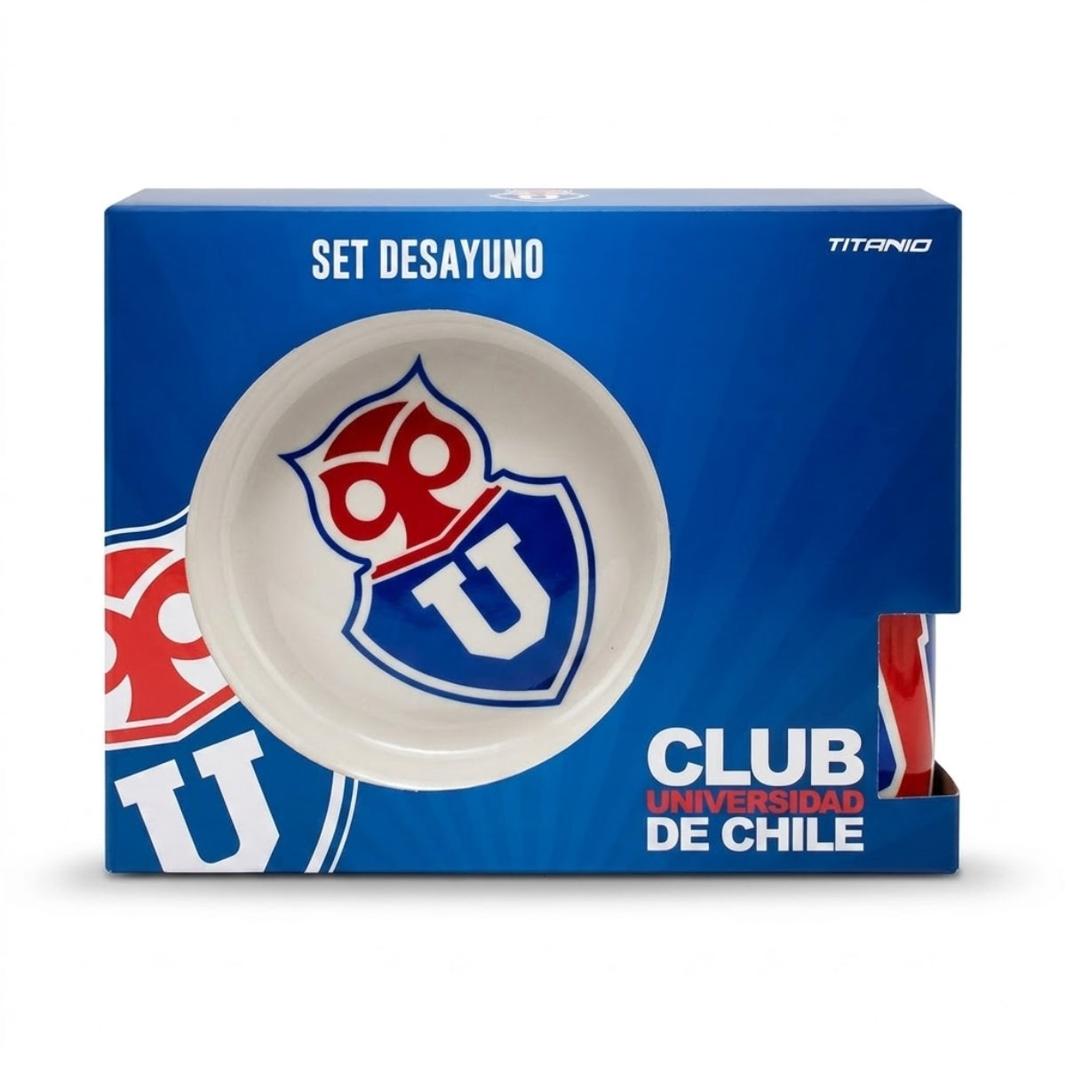Set de Desayuno 3 Piezas Universidad de Chile caja