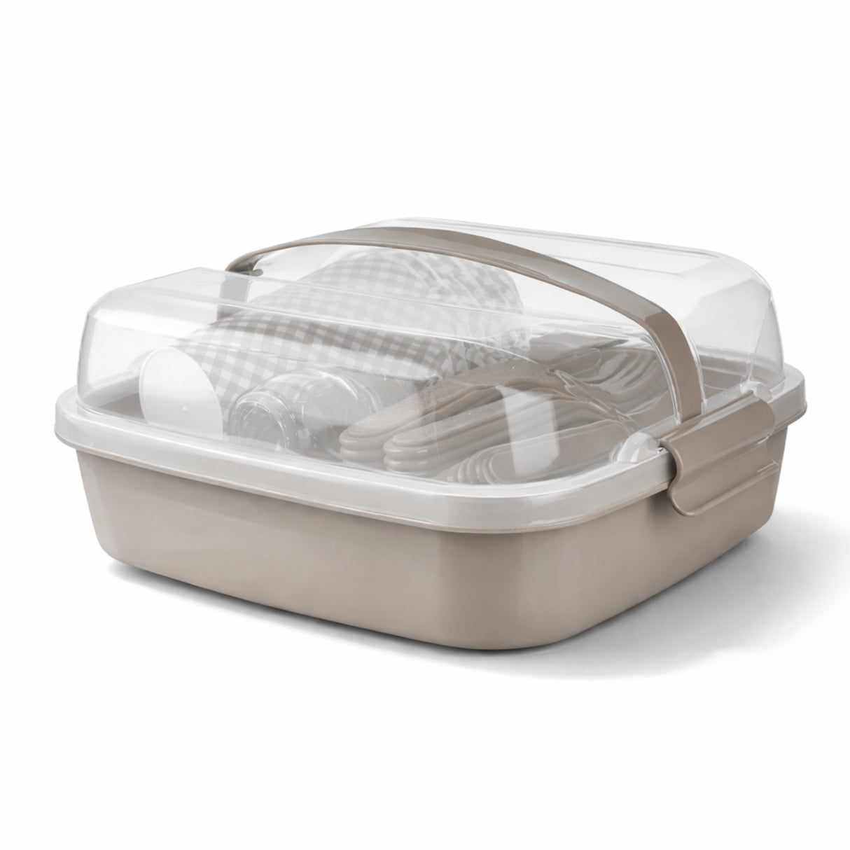 Set de Picnic Reutilizable 32 Piezas Con Vajilla Libre de BPA