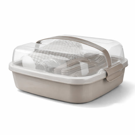 Set de Picnic Reutilizable 32 Piezas Con Vajilla Libre de BPA