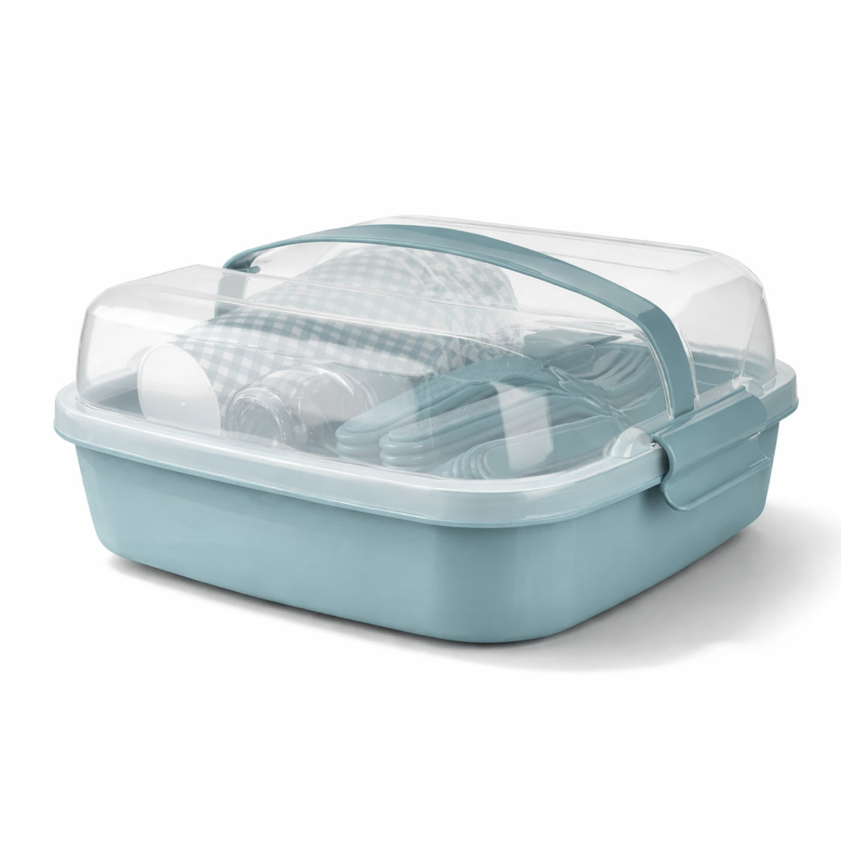 Set de Picnic Reutilizable 32 Piezas Con Vajilla Libre de BPA