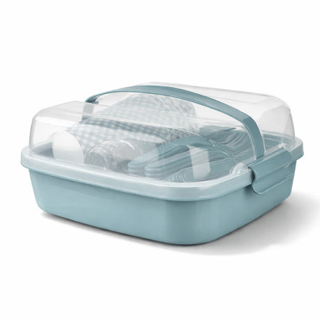 Set de Picnic Reutilizable 32 Piezas Con Vajilla Libre de BPA