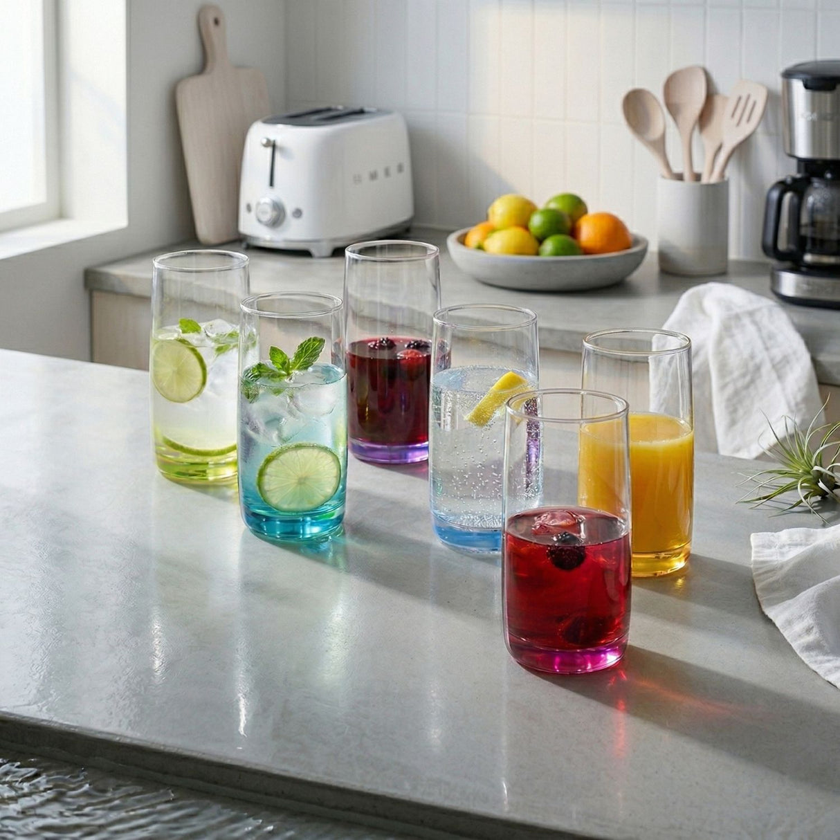 Set 6 Vasos Altos Cristar Monterrey 445 mL Vidrio | Disparo.cl
