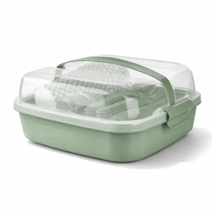 Set de Picnic Reutilizable 32 Piezas Con Vajilla Libre de BPA