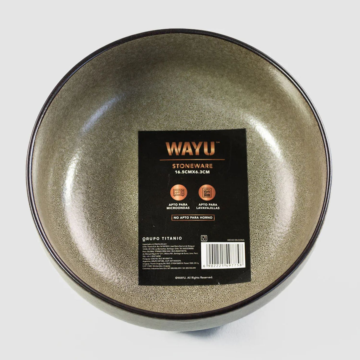 Bowl Cerámica de 17cm Gres Wayu Cocina Sopa Ensalada