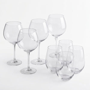 Set 4 Copas Aperitivo 640mL + 4 Vasos Redondos 580mL Wayu