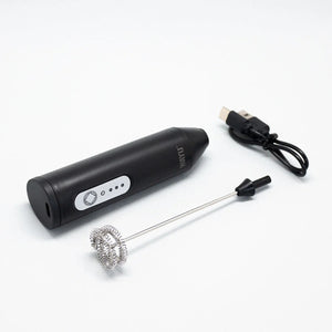 Espumador De Café Eléctrico Wayu Negro 21cm
