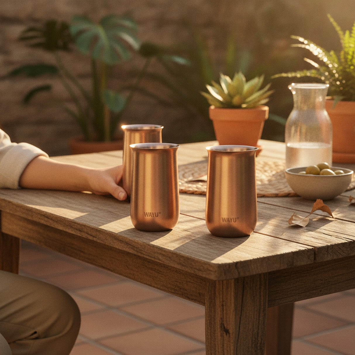 Set 2 Vasos Aperitivo Acero Inoxidable 230mL Wayu
