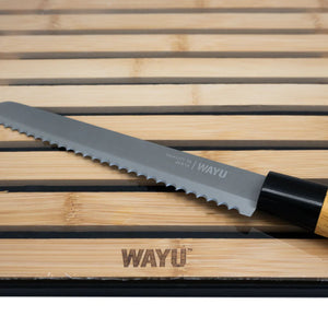 Set Tabla Cuchillo Sierra Pan Wayu Antimigas