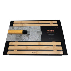 Set Tabla Cuchillo Sierra Pan Wayu Antimigas