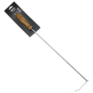 Atizador Parrilla BBQ Acero Mango Madera Colgable Wayu