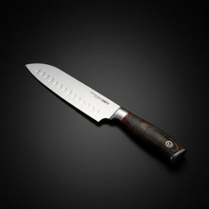 Set 2 Cuchillos Santoku Ring Red Wayu Cocina Precisión