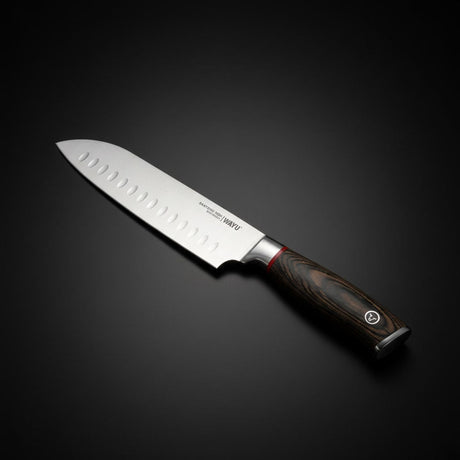 Set 2 Cuchillos Santoku Ring Red Wayu Cocina Precisión