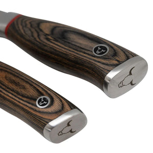 Set 2 Cuchillos Santoku Ring Red Wayu Cocina Precisión