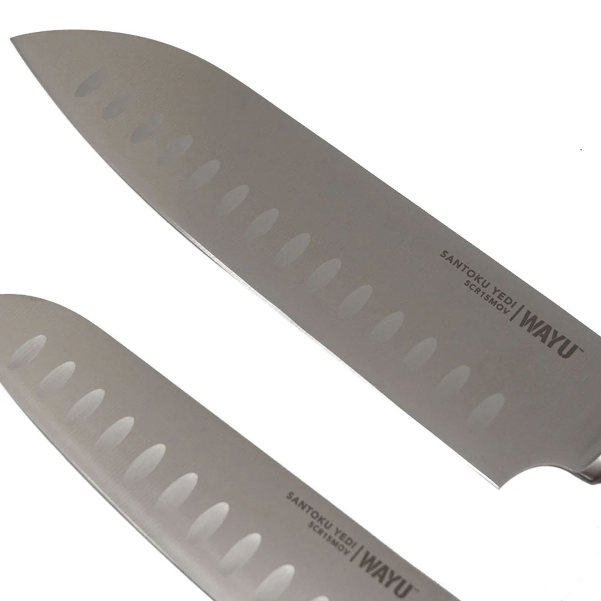 Set 2 Cuchillos Santoku Ring Red Wayu Cocina Precisión