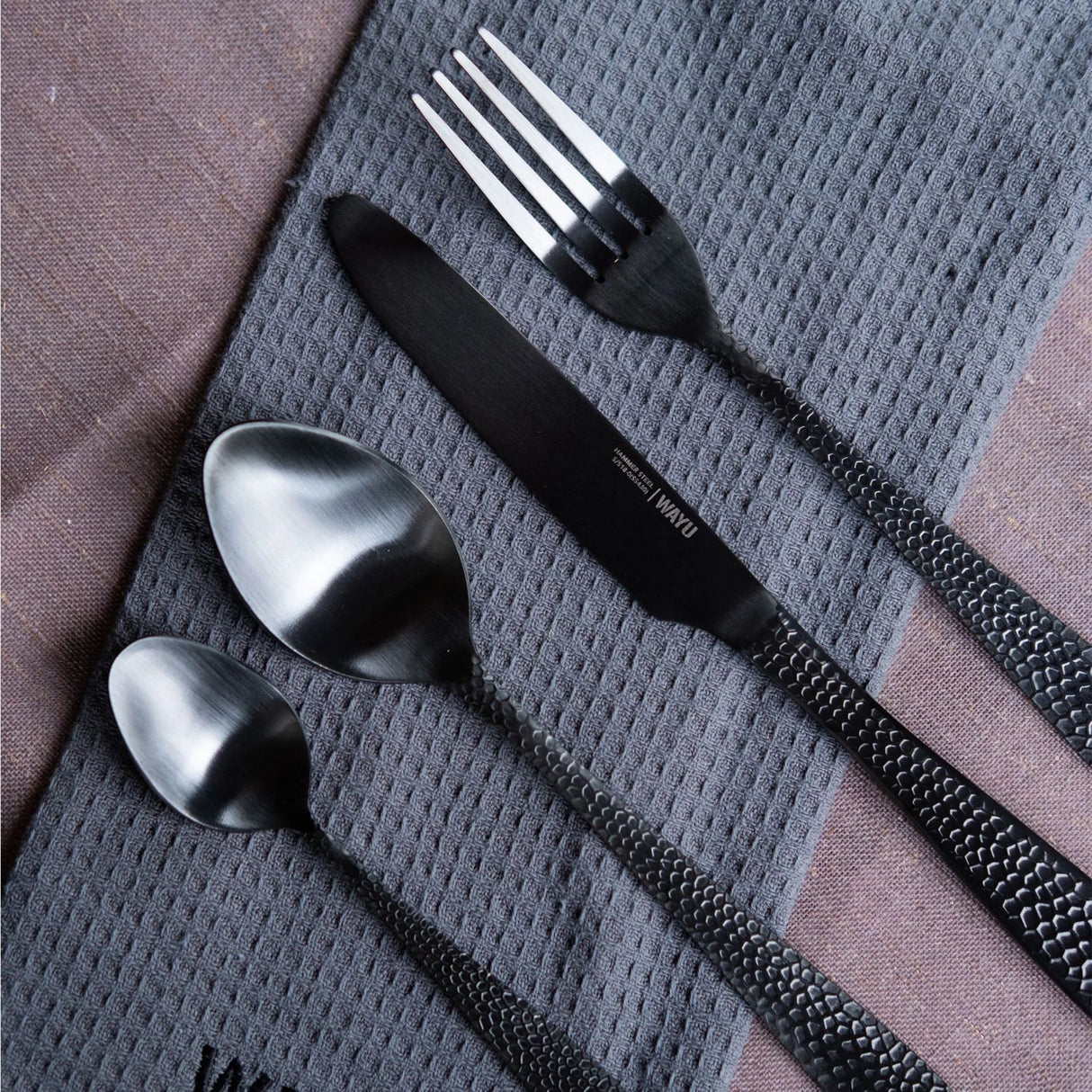Set De Cubiertos 16 Piezas Hammer Wayu Elegante Comida
