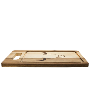 Tabla de Cortar Madera Acacia 33cm Wayu Asado acostada