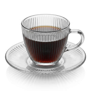 Taza con Platillo 110 ml Espresso Glasso