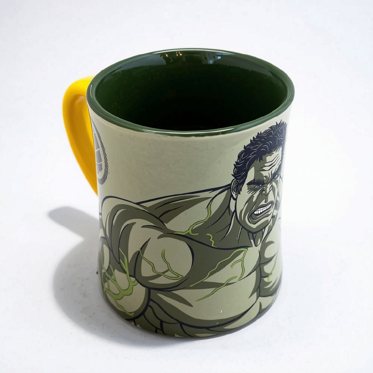 Tazon Hulk Ceramica 400ml Taza Infantil Coleccionable Marvel fondo blanco