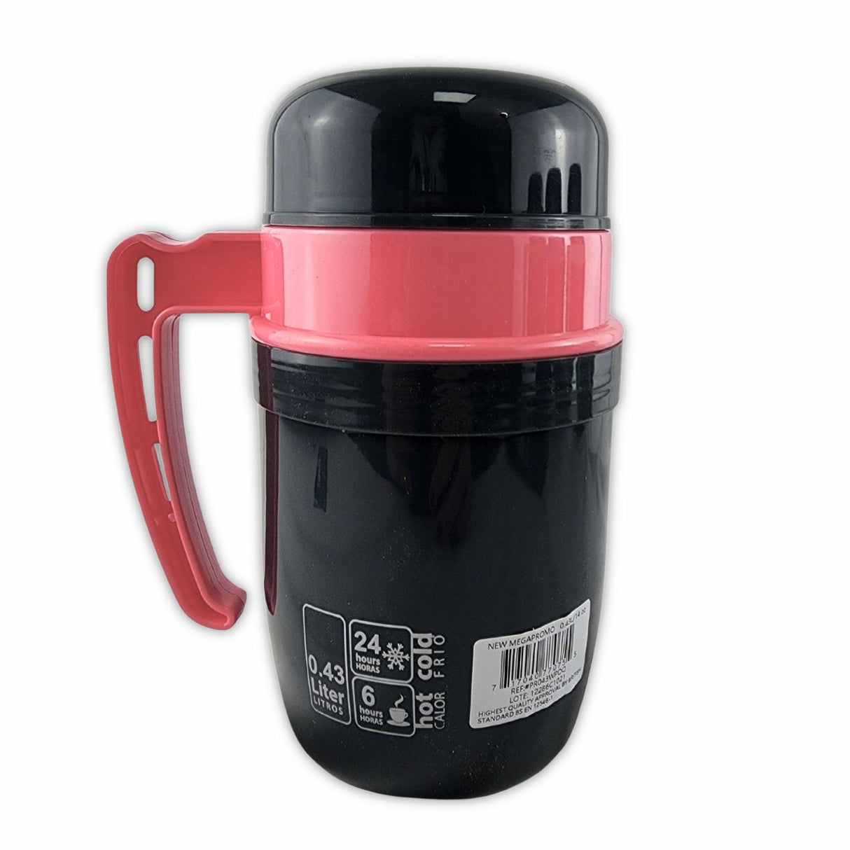 Termo New Mega 430mL Comida Caliente Boca Ancha Colores Rosa