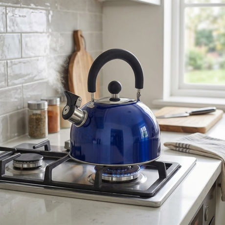 Tetera de Acero Inoxidable 2.5 L Sicilia Azul Wens imagen real