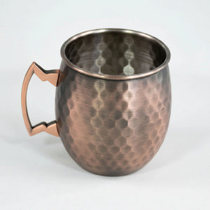 Vaso Copper Mug Wayu 600ml Tazón de Cobre para Tragos desde arriba fondo blanco
