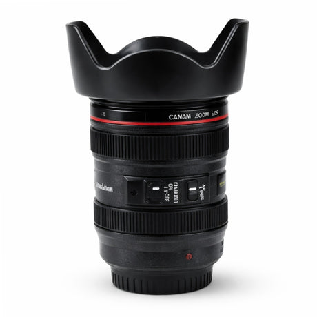 Vaso Mug Lente de Camara Plastico Original con Tapa | Disparo.cl
