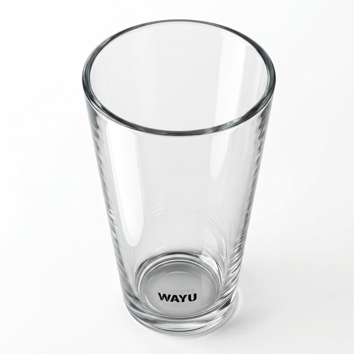 Vaso de Vidrio 475 Ml Wayu desde arriba