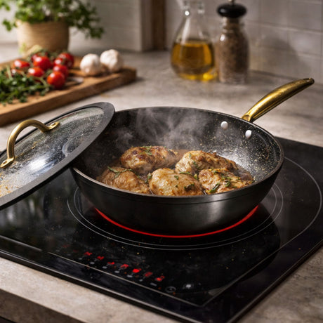 Sarten Wok 28 cm Golden Series Antiadherente Wens | Disparo.cl