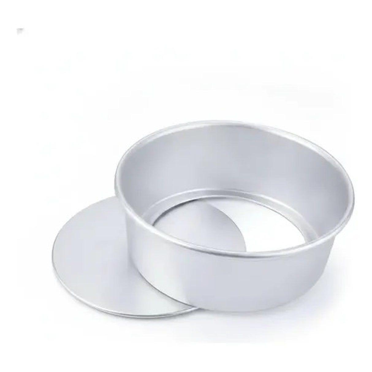 Molde Torta Redondo Desmontable Queque Aluminio Tarta 12cm Plateado