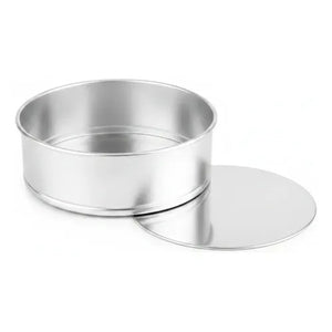 Molde Torta Redondo Desmontable Queque Aluminio Tarta 12cm Plateado