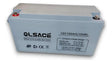 Bateria ciclo profundo gel 12v 150ah vista frontal fondo blanco