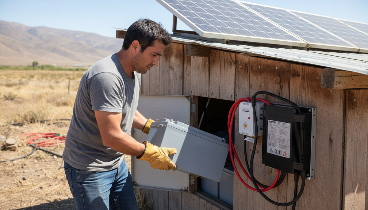 Instalacion bateria gel 150ah sistema fotovoltaico usuario chileno