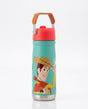 Botella agua 650ml Toy Story 5 Woody turquesa tapa roja vista frontal