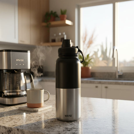 Botella insulada Wayu 1 litro en asado chileno al aire libre uso outdoor