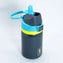 Botella térmica infantil Kido 420ml acero inoxidable azul marino tapa rebatible vista frontal