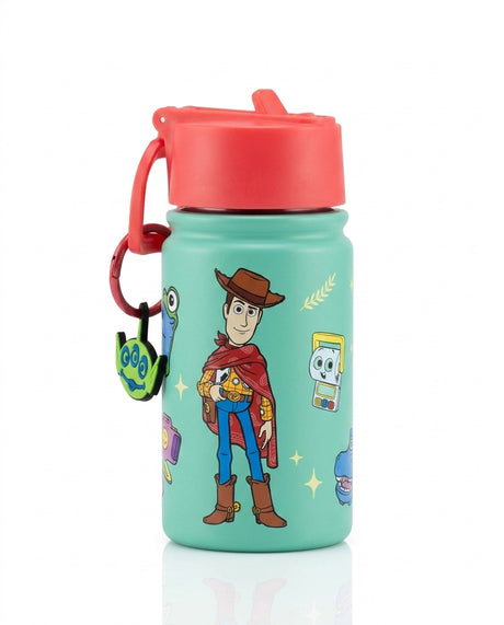 Botella termo infantil Toy Story 5 350ml tapa hermética coral vista frontal