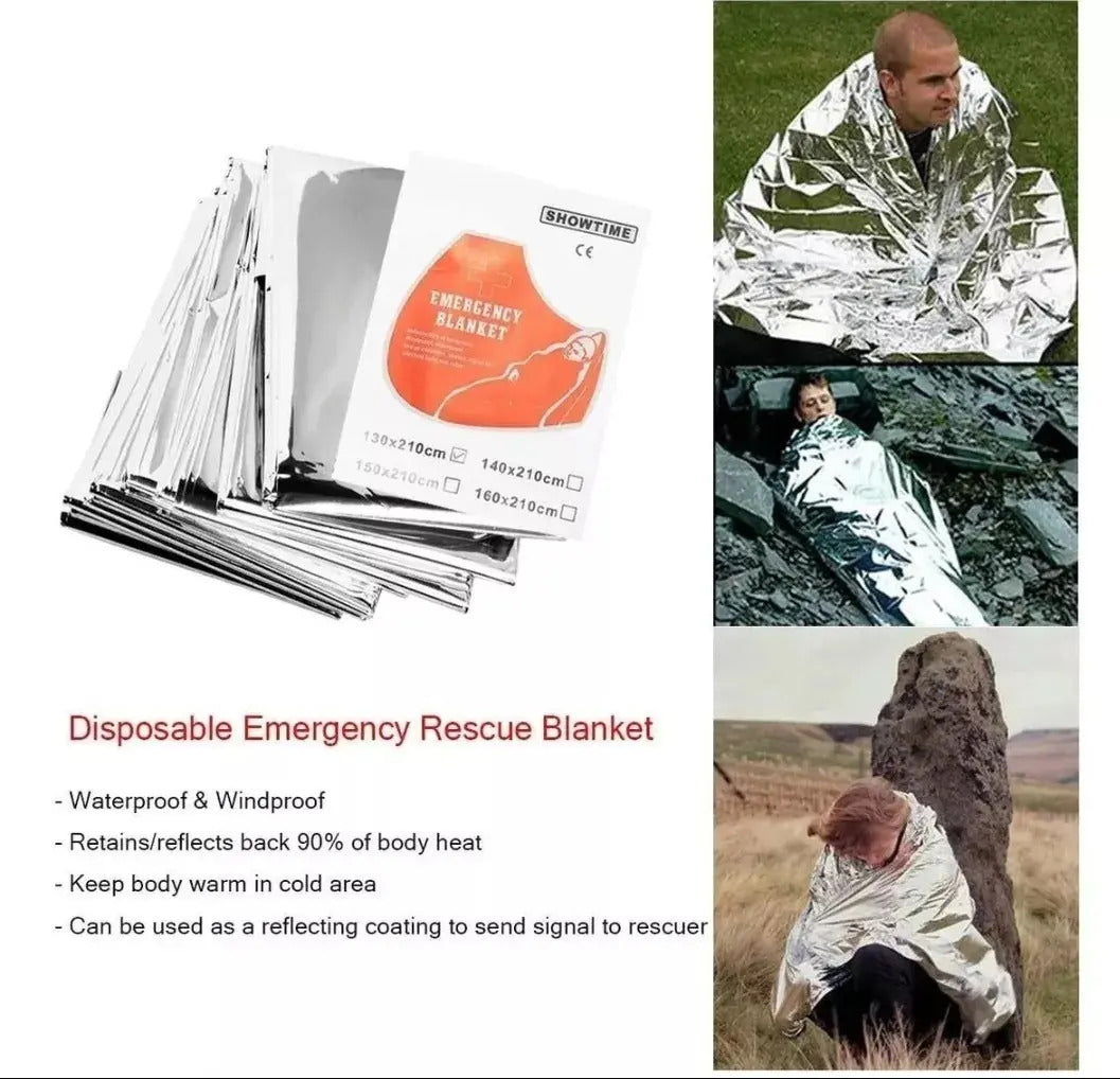 Kit primeros auxilios excursionista senderismo Patagonia aplicando vendaje
