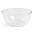 Bowl ensaladera vidrio templado transparente Glasso 2700mL vista frontal fondo blanco