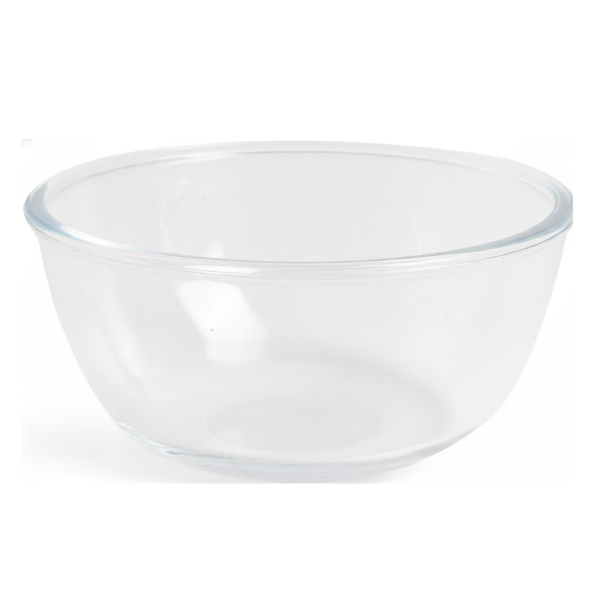 Bowl ensaladera vidrio templado transparente Glasso 2700mL vista frontal fondo blanco