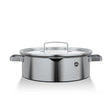 Cacerola Acero Inoxidable 24cm Tapa Inducción | Disparo.cl