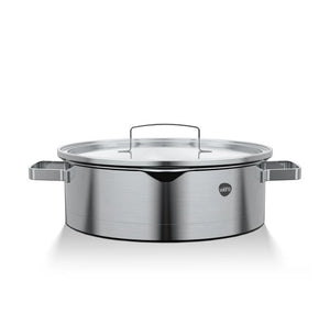 Cacerola Acero Inoxidable 24cm Tapa Inducción | Disparo.cl