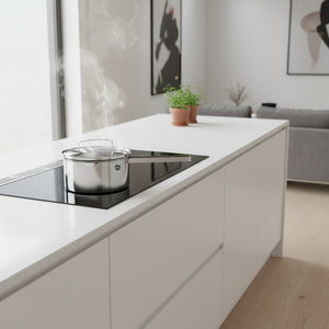 Cazo acero inoxidable Wens cocina chilena moderna sobre cocina a inducción