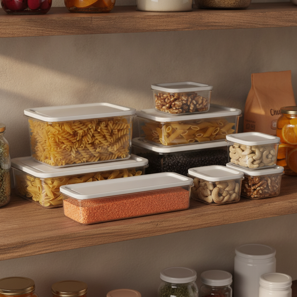 Organizadores transparentes despensa alacena legumbres pastas hogar chileno