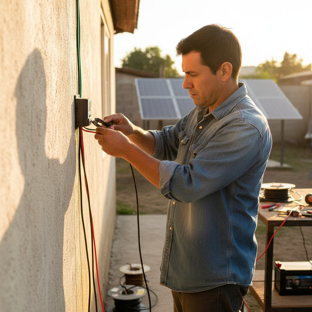 Controlador de Carga Solar 30A 12V 24V PWM LC | Disparo.cl