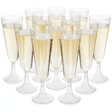 Copas champagne plastico acrilico transparente 162ml pack 10 vista frontal